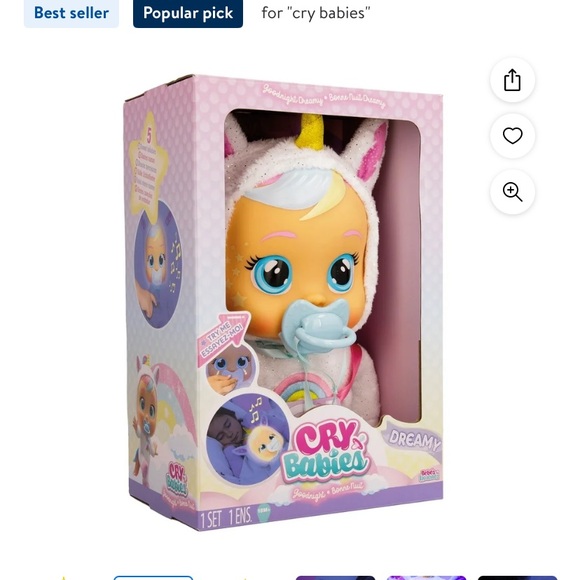 Baby’s toy LED LIGHT UP DOLL!! Sleepytime dreamy cry baby!! 😭 - Picture 13 of 16